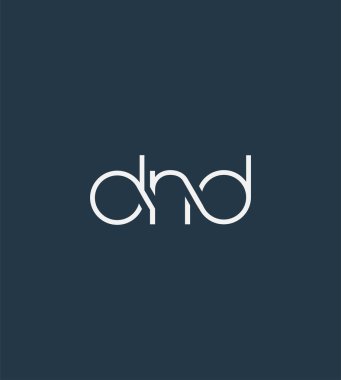 Harf logo Dnd şablon iş afiş için