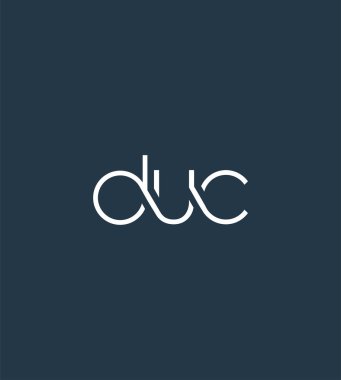 Harf logo Duc şablon iş afiş için