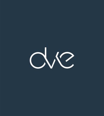 Harf logo Dve şablon iş afiş için