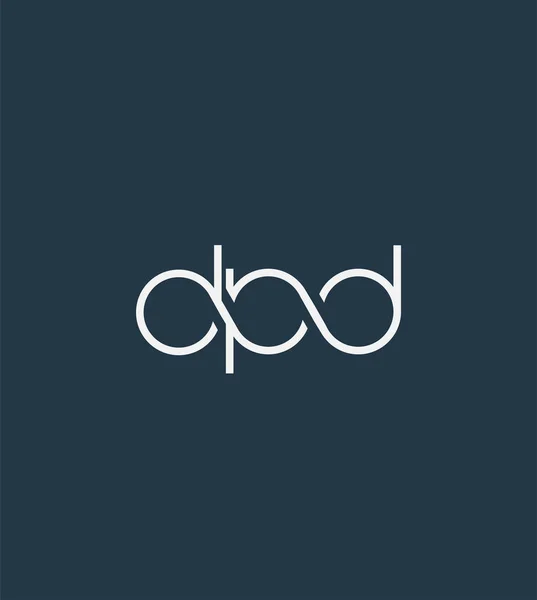 Dopisy Logo Dpd Šablona Pro Podnikání Banner — Stockový vektor