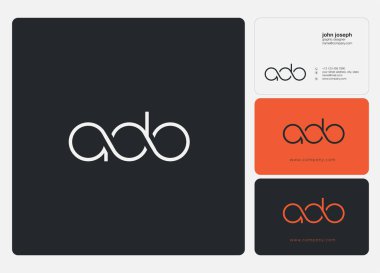 Letters logo Ado template for business banner