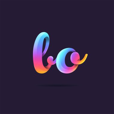 Harf logo La şablon iş afiş için