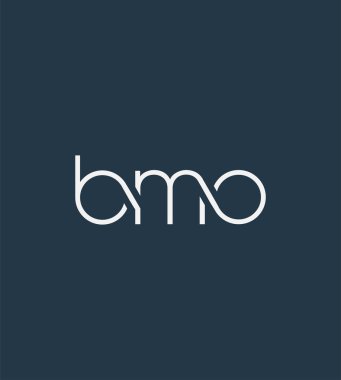 Harf logo Bmo şablon iş afiş için