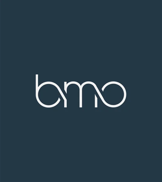 Letras Logo Bmo Plantilla Para Banner Negocios — Archivo Imágenes Vectoriales