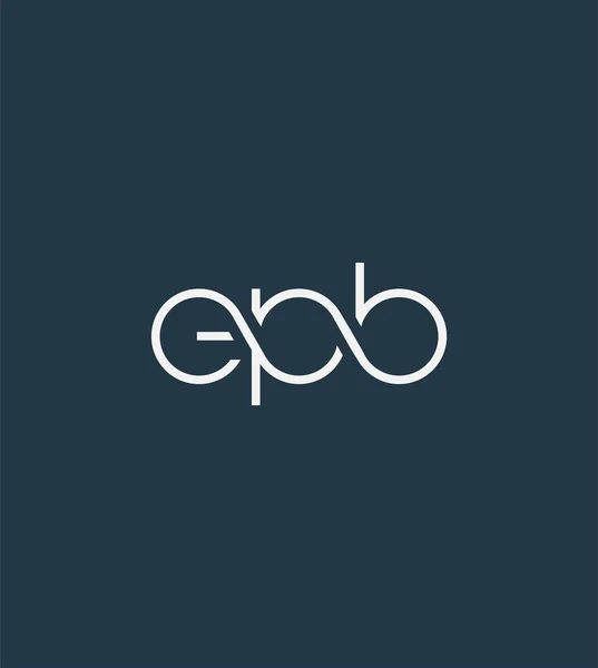 Dopisy Logo Epb Šablona Pro Podnikání Banner — Stockový vektor
