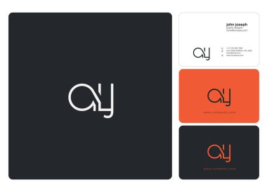 Harf logo Alj şablon iş afiş için