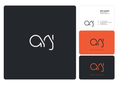 Harf logo Arj şablon iş afiş için