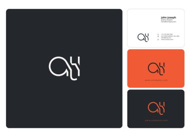 Harf logo atı şablon iş afiş için