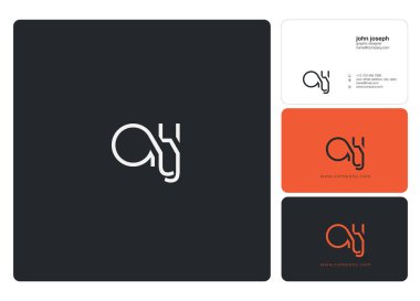 Harf logo Atj şablon iş afiş için