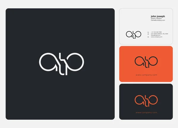 ビジネス バナーの文字ロゴ Atp テンプレート — ストックベクタ