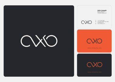 Harf logo Cxo şablon iş afiş için