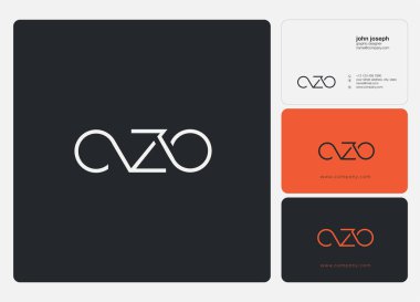 Harf logo Czo şablon iş afiş için