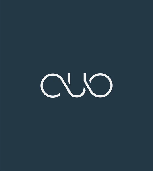 Логотип Букви Шаблон Cuo Бізнес Банера — стоковий вектор