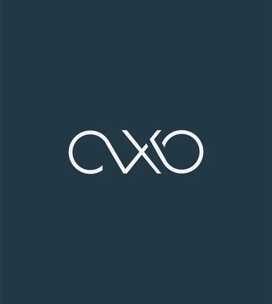 Логотип Літери Шаблон Cxo Бізнес Банера — стоковий вектор