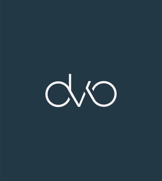 Letters Logo Dvo Template Business Banner — Stock Vector