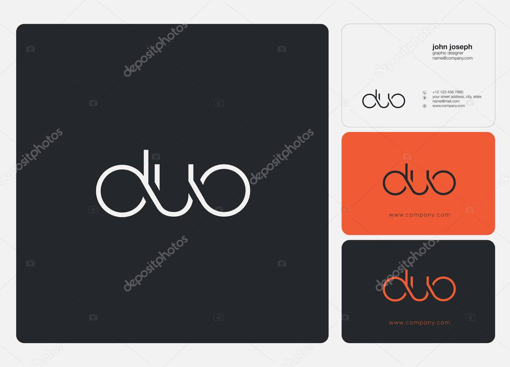 Letters logo Duo template for business banner