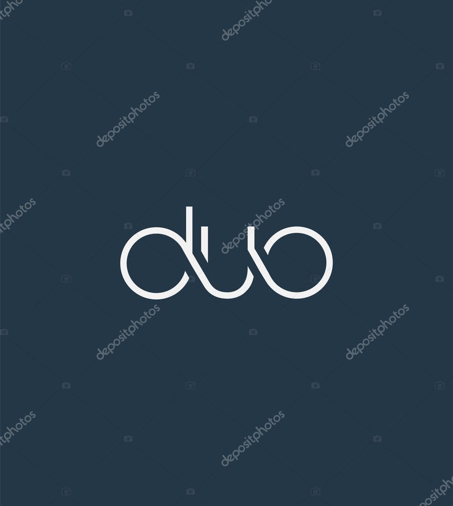 Letters logo Duo template for business banner