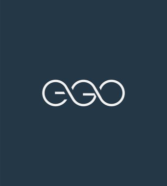 Harf logo Ego şablon iş afiş için