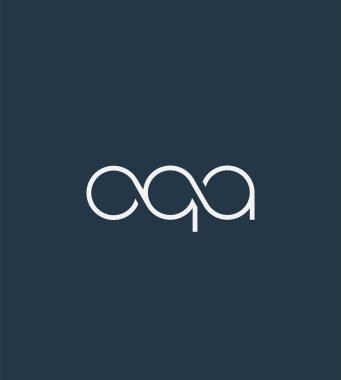Harf logo Aqa şablon iş afiş için