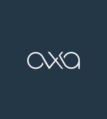Harf logo Axa şablon iş afiş için