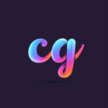 Harf logo Cg şablon iş afiş için