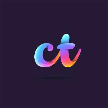 Harf logo Ct şablon iş afiş için