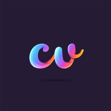 Harf logo Cv şablonu iş afiş için