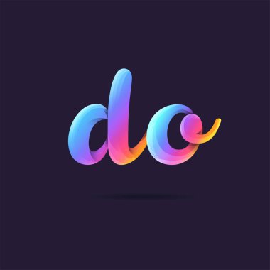 Harf logo Da şablon iş afiş için