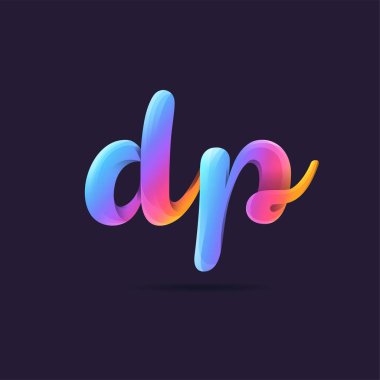 Harf logo Dp şablon iş afiş için