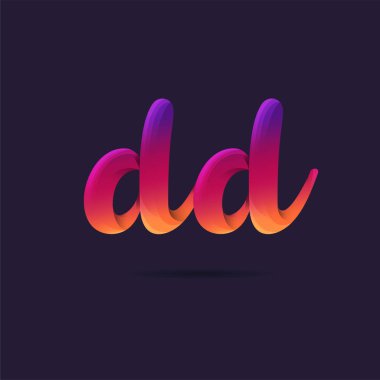 Harf logo gg şablon iş afiş için