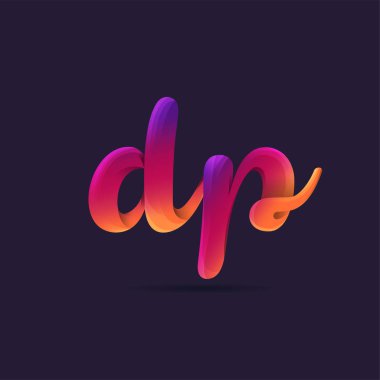 Harf logo Dp şablon iş afiş için