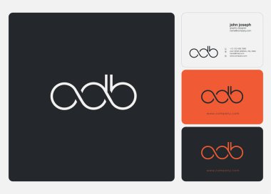 Harf logo Odb şablon iş afiş için