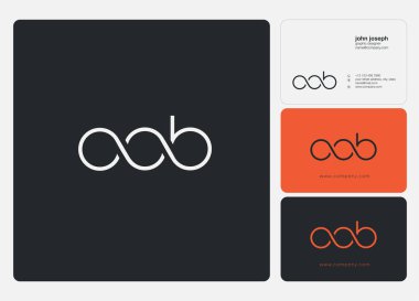 Harf logo Oob şablon iş afiş için