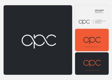 Harf logo Opc şablon iş afiş için