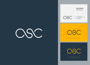 Harf logo Osc şablon iş afiş için