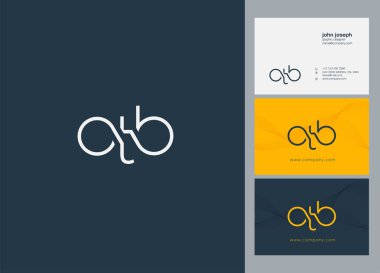 Harf logo Otb şablon iş afiş için