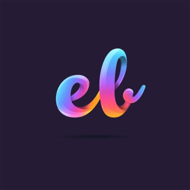 Harf logo El şablon iş afiş için