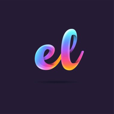 Harf logo El şablon iş afiş için