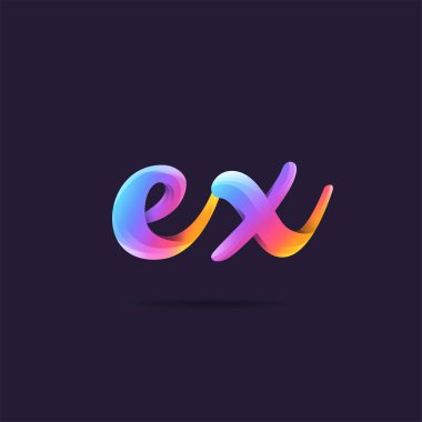 Harf logo iş afiş için şablon Ex