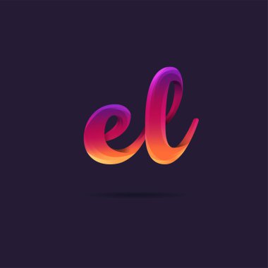 Harf logo El şablon iş afiş için