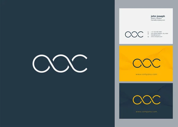 Lettres Logo Ooc Modèle Pour Bannière Entreprise — Image vectorielle