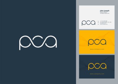 Harf logo Pca şablon iş afiş için