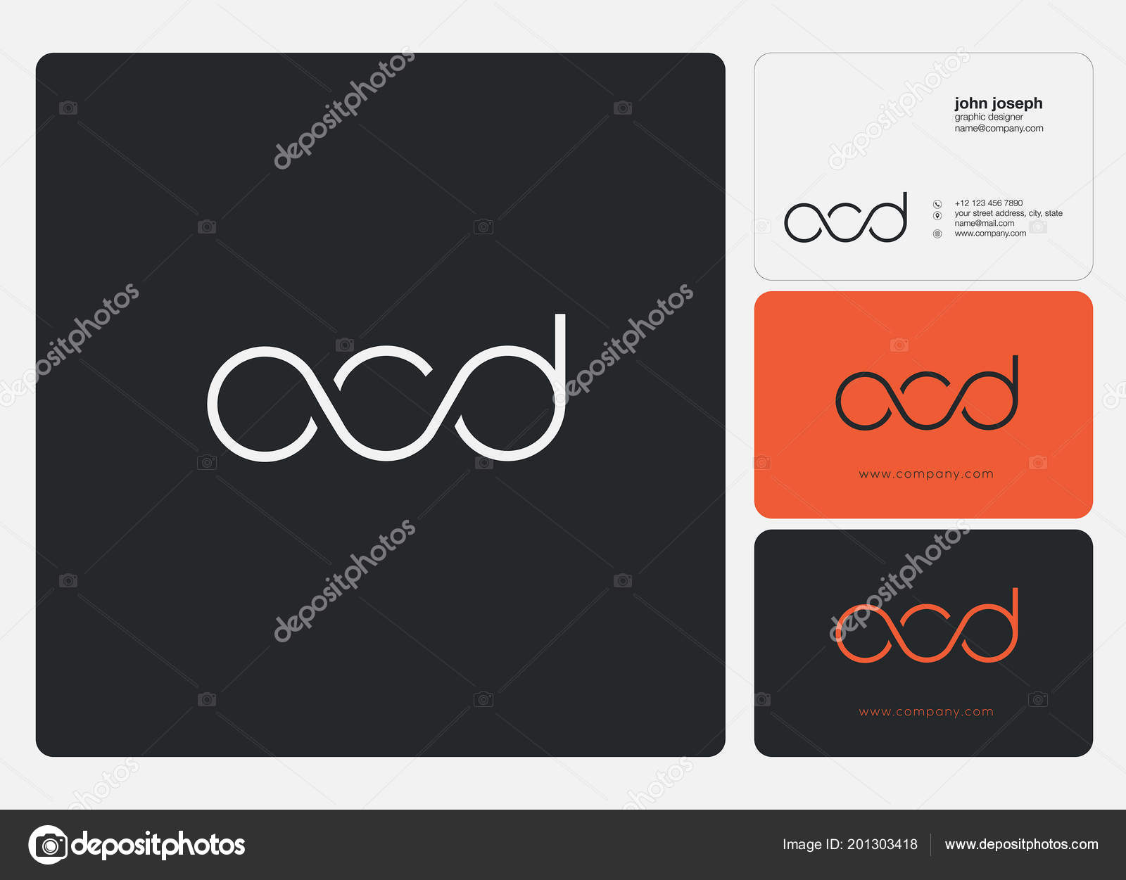 Letters Logo Ocd Template Business Banner Stock Vector by ©ajayandzyn Letters Logo Ocd Template Business Banner Stock Vector by ©ajayandzyn