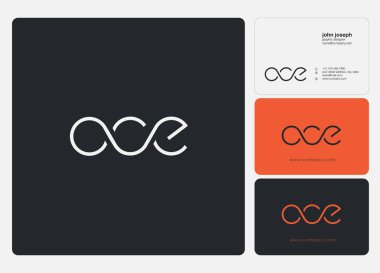 Harf logo Oce şablon iş afiş için