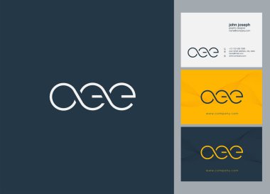 Harf logo Dee şablon iş afiş için