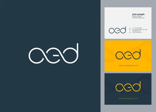 Шаблон Логотипа Oed Бизнес Баннера — стоковый вектор