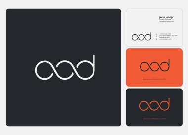 Harf logo Ood şablon iş afiş için