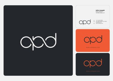 Harf logo Opd şablon iş afiş için