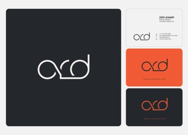 Harf logo sipariş şablon iş afiş için