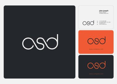 Harf logo Osd şablon iş afiş için